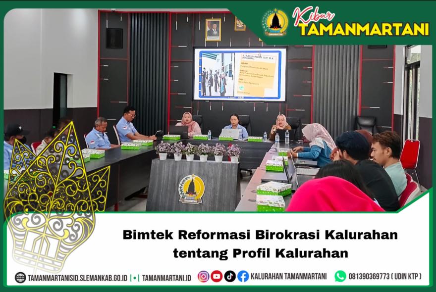 Bimtek Reformasi  Birokrasi Kalurahan tentang Profil Kalurahan